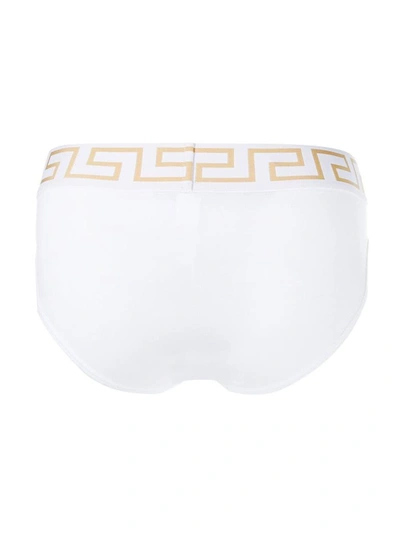 Shop Versace Men's White Cotton Brief