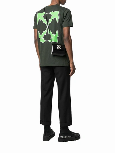 Shop Off-white Men's Green Cotton T-shirt