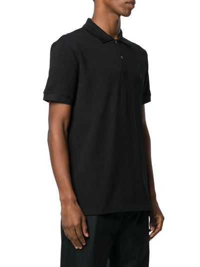 Shop Alexander Mcqueen Men's Black Cotton Polo Shirt