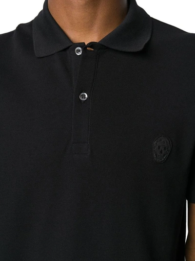 Shop Alexander Mcqueen Men's Black Cotton Polo Shirt