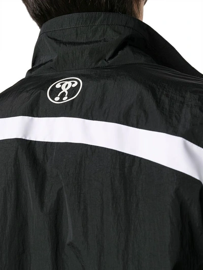 Shop Moschino Men's Black Polyamide Outerwear Jacket