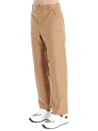 Shop Burberry Brown Pants