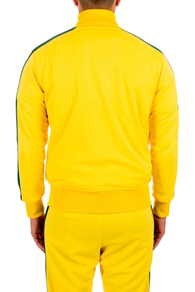 Shop Palm Angels Men's Yellow Polyester Sweatshirt