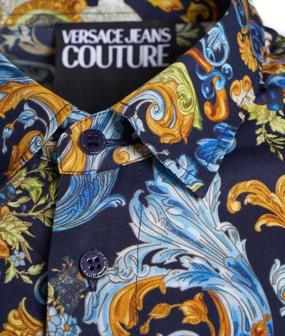 Shop Versace Men's Blue Other Materials Shirt