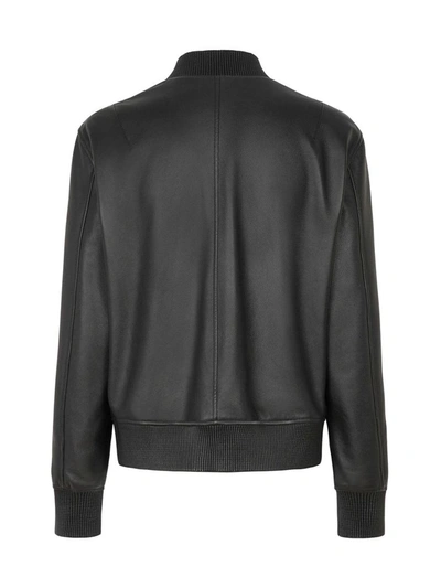 Shop Givenchy Men's Black Leather Outerwear Jacket
