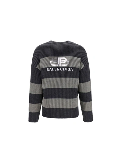 Shop Balenciaga Men's Grey Other Materials Sweater
