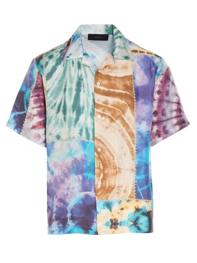 Shop Amiri Men's Multicolor Silk Shirt