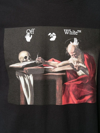 Shop Off-white Men's Black Cotton T-shirt
