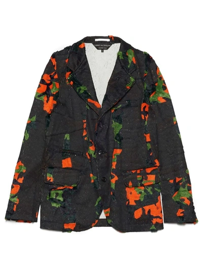 Shop Comme Des Garçons Men's Multicolor Cotton Blazer