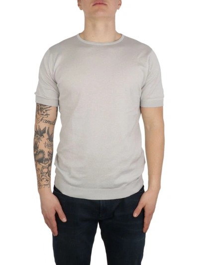 John Smedley Mens Grey Cotton T-shirt | ModeSens