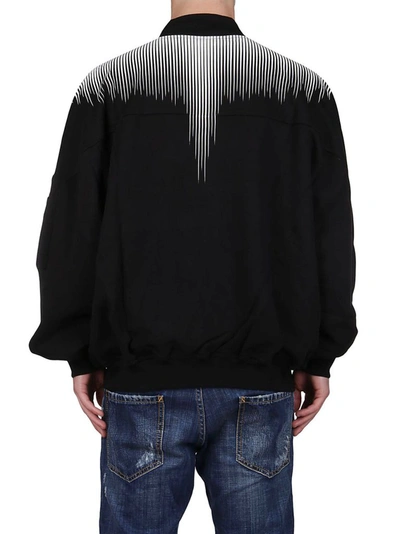 Shop Marcelo Burlon County Of Milan Marcelo Burlon Men's Black Polyester Outerwear Jacket