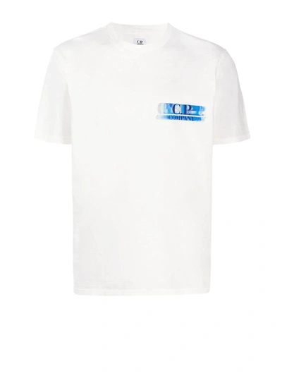 Shop C.p. Company Cp Company Men's White Cotton T-shirt