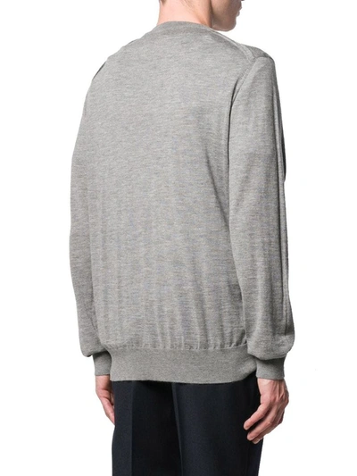 Shop Lanvin Men's Grey Cashmere Sweater