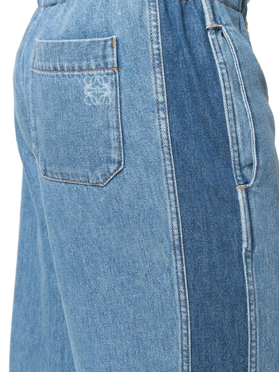 Shop Loewe Men's Blue Cotton Jeans