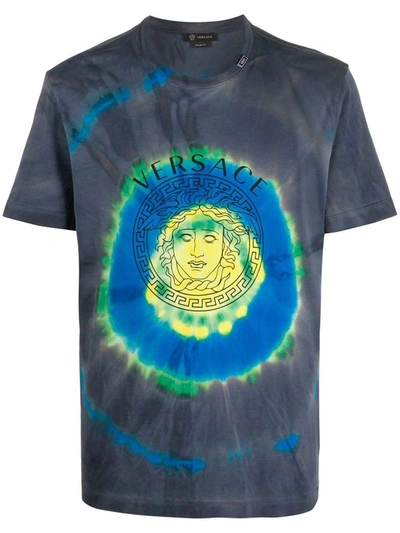 Shop Versace Men's Multicolor Cotton T-shirt