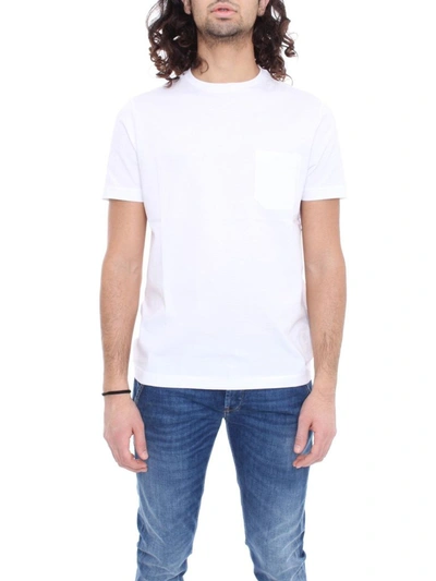 Shop Fay Men's White Cotton T-shirt