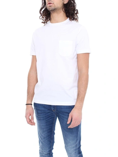 Shop Fay Men's White Cotton T-shirt