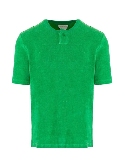 Shop Bottega Veneta Men's Green Other Materials T-shirt