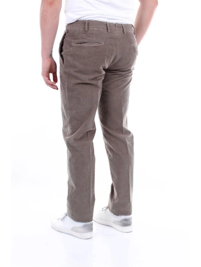 Shop Incotex Men's Brown Cotton Pants
