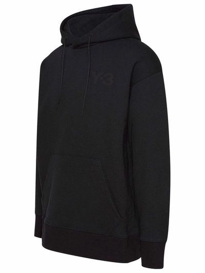 Shop Adidas Y-3 Yohji Yamamoto Men's Black Cotton Sweatshirt