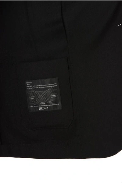 Shop Ermenegildo Zegna Men's Black Wool Blazer