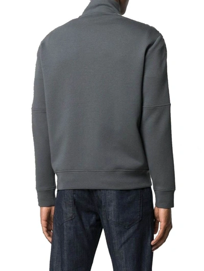 Shop Emporio Armani Men's Grey Cotton Sweatshirt