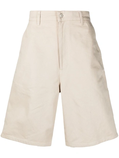 Shop Ami Alexandre Mattiussi Men's Beige Cotton Shorts