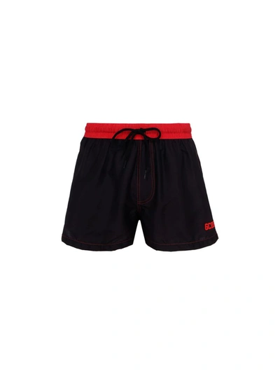 Shop Gcds Men's Black Polyester Trunks