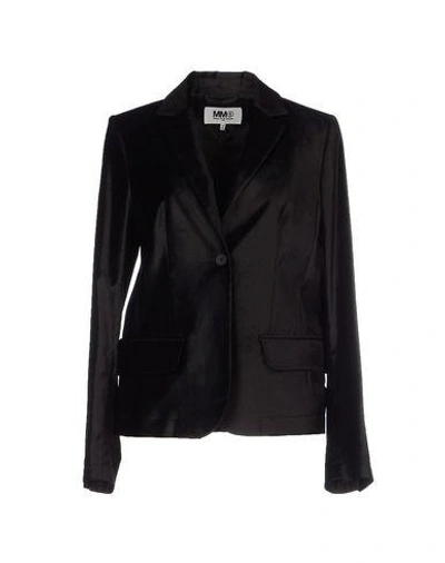 Shop Mm6 Maison Margiela Blazer In Black