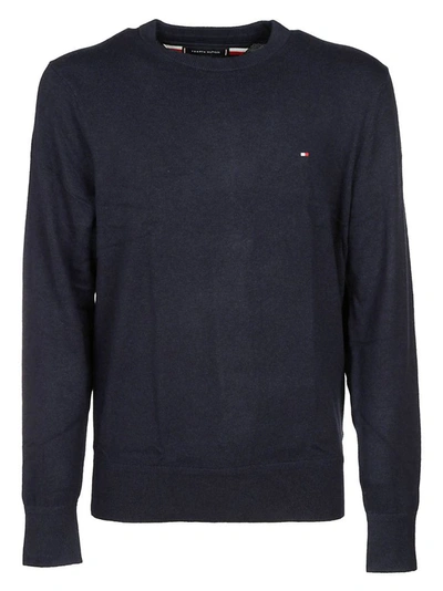 Shop Tommy Hilfiger Men's Blue Wool Sweater