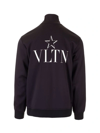 Shop Valentino Men's Black Polyamide Sweatshirt