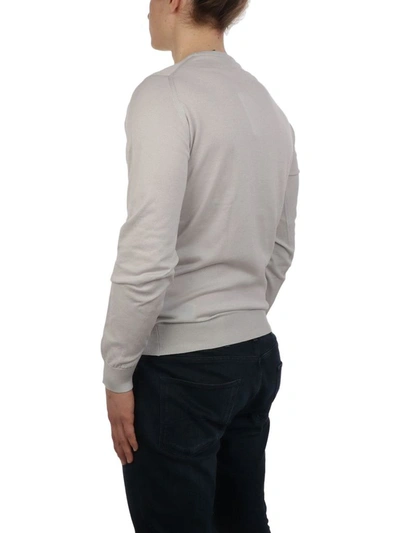 Shop John Smedley Men's Grey Cotton Sweater