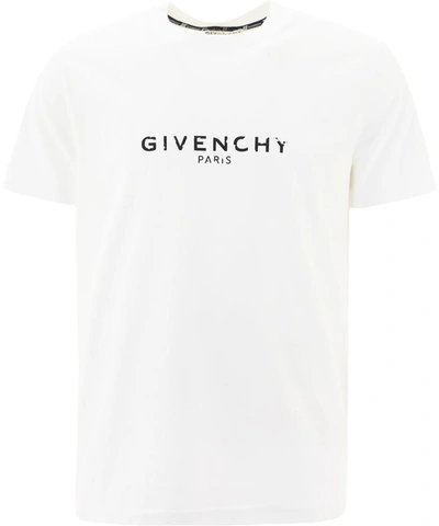 Shop Givenchy " Paris" T-shirt In White