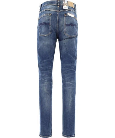 Shop Nudie Jeans "lean Dean" Jeans In Blue