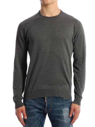 Shop John Smedley Cotton Sweater Gray In Grey