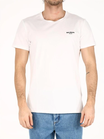 Shop Balmain T-shirt Logo White