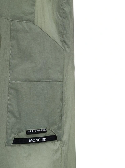 Shop Moncler Genius Nylon Trousers By Craig Green In Beige