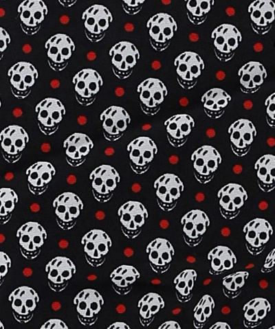 Shop Alexander Mcqueen "dots Skull" Swimsuit In Black  