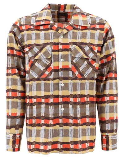 Shop Needles Shirt With Printed Pattern And Pockets In Multicolor