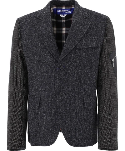 Shop Junya Watanabe " X Cdg" Wool Coat In Grey