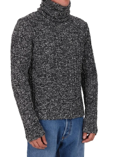 Shop Dolce & Gabbana Turtleneck Sweater In Grey