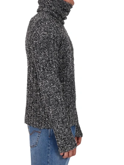 Shop Dolce & Gabbana Turtleneck Sweater In Grey