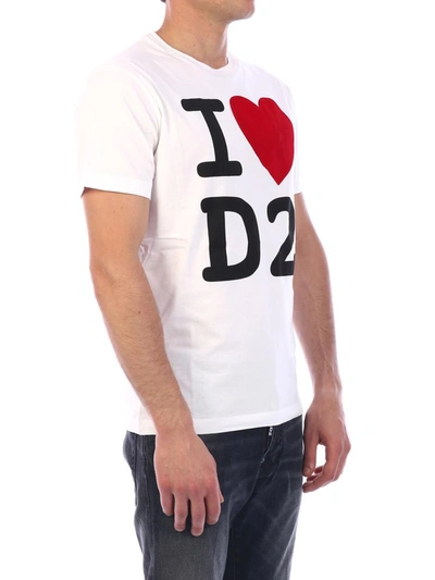 Shop Dsquared2 T-shirt Logo White