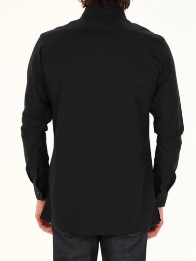 Shop Alyx Logo Cotton Shirt In Black
