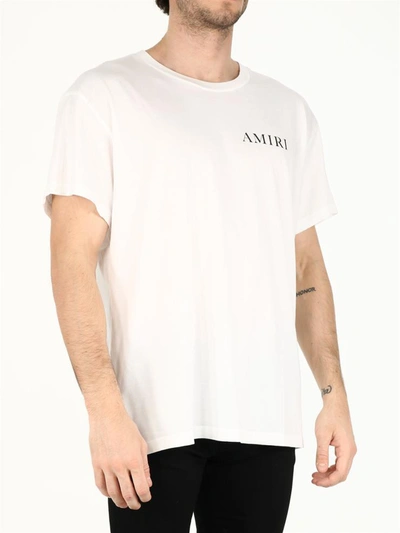 Shop Amiri White Printed T-shirt