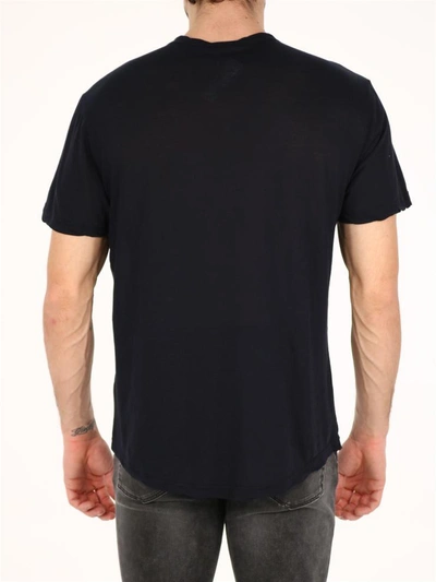 Shop James Perse Cotton T-shirt Blue