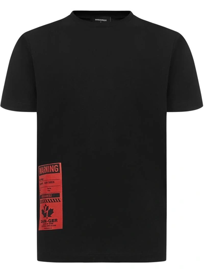 Shop Dsquared2 T-shirts And Polos Black