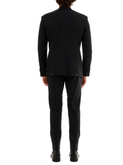 Shop Tonello Suit In Black Wool