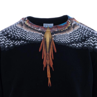 Shop Marcelo Burlon County Of Milan Marcelo Burlon Sweaters In Black - Orange