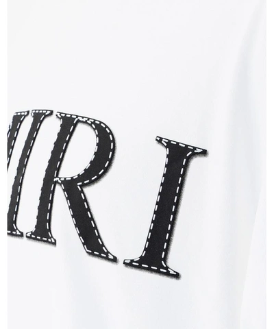 Shop Amiri "stitch" T-shirt In White